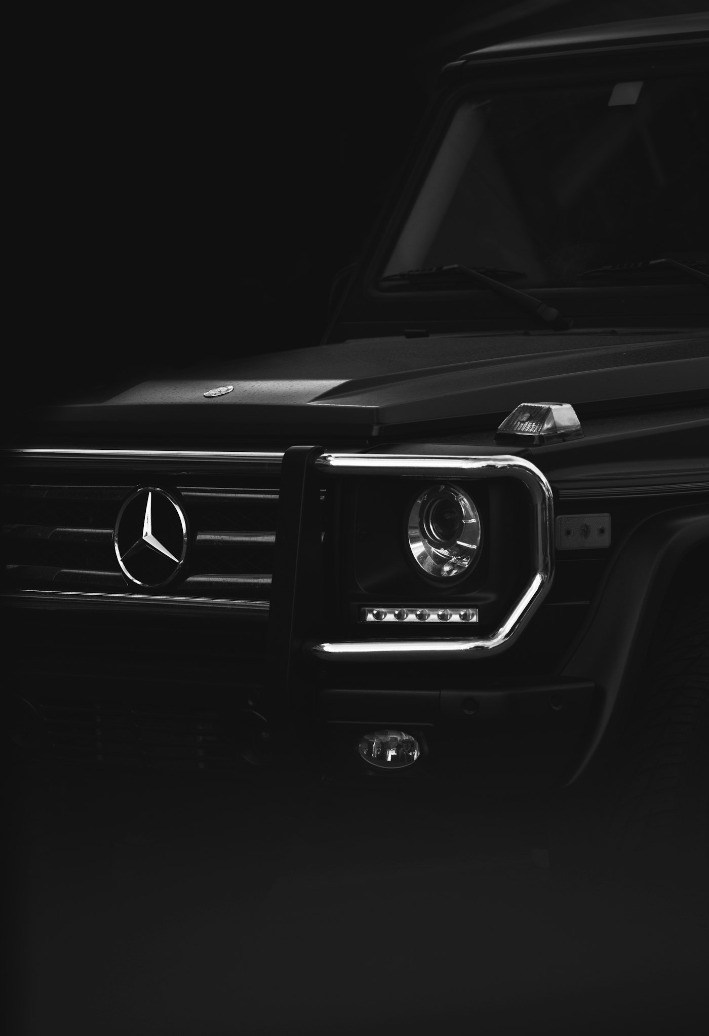 Black Mercedes-Benz