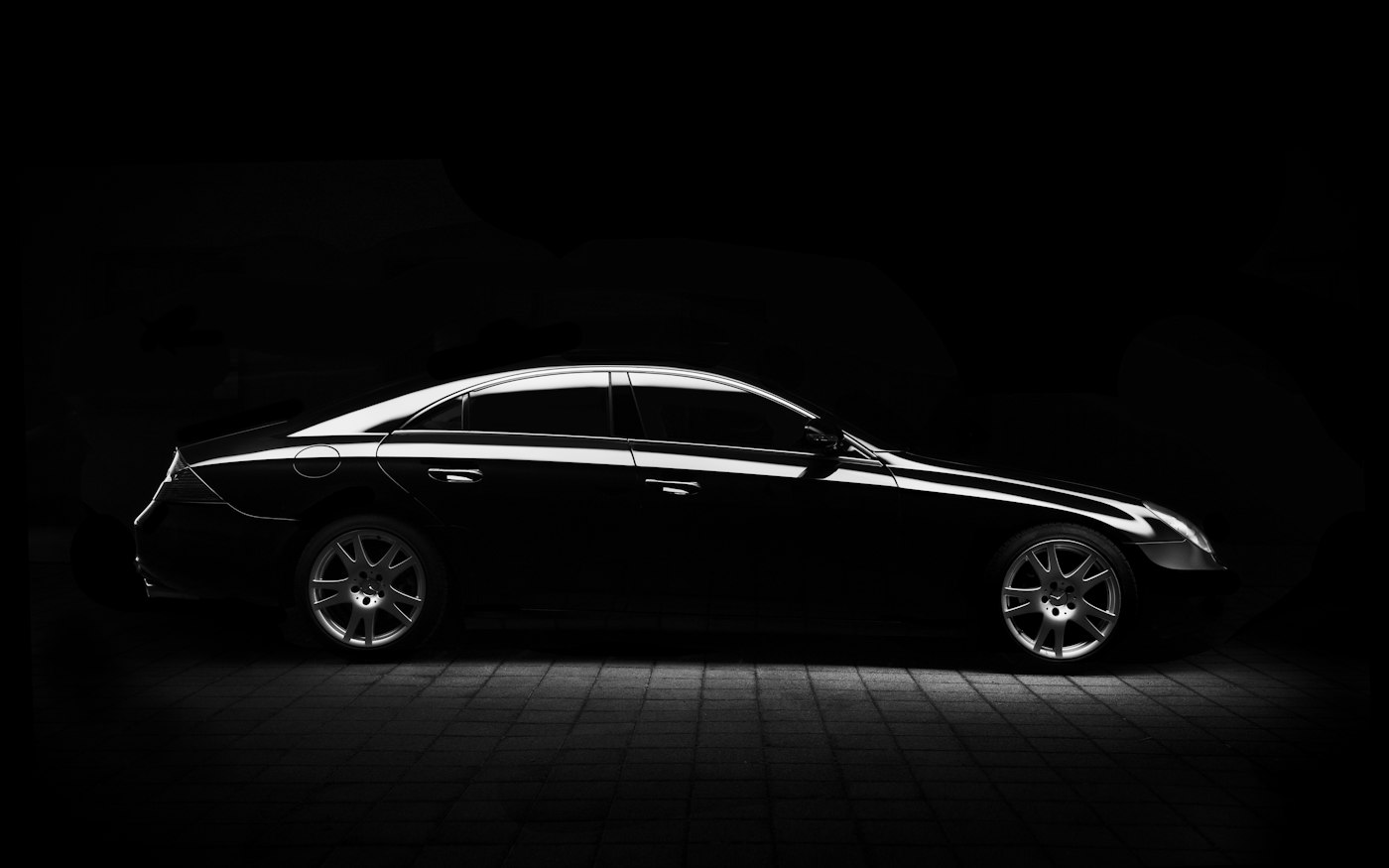 Black sedan